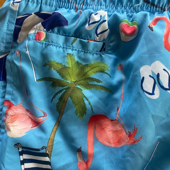 Men’s Flamingo Swim Trunks XL~Charleston Threads - Picture 5 of 7